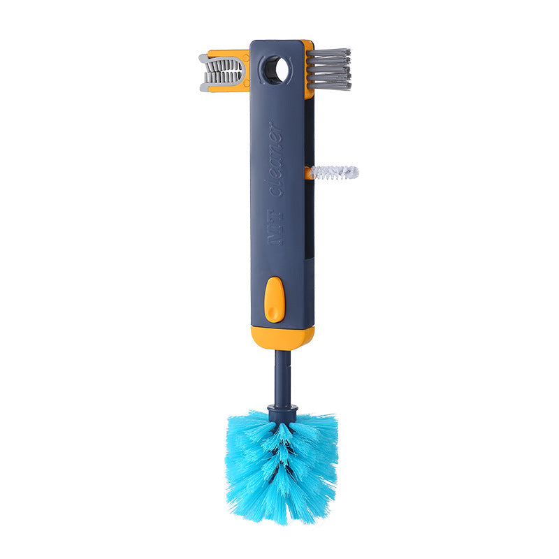 Brosse de nettoyage d'écart de bouteille 4 en 1, brosses de nettoyage de tasse multifonctionnelles, outil de nettoyage de bouteilles d'eau, Mini brosse en Silicone en forme de U, Gadgets de cuisine