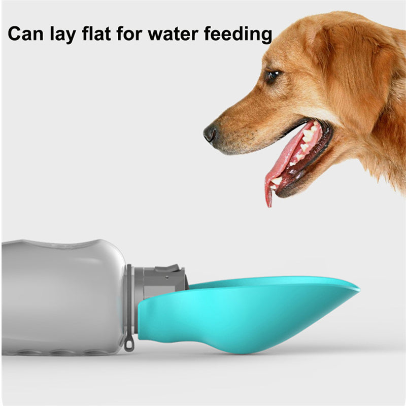 Bouteille d'eau Portable de 800ml pour chiens, haute capacité, étanche, bol à boire pliable pour animaux de compagnie, Golden Retriever, fournitures de marche en plein air, produits pour animaux de compagnie