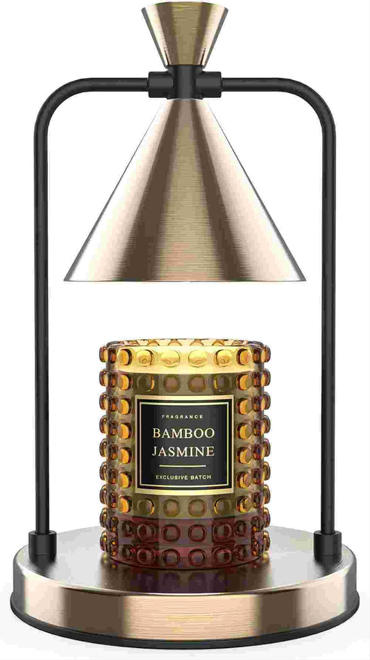 Candle WaLamp avec minuterie, chauffe-bougie électrique à intensité variable, compatible avec les petites et grandes bougies parfumées, fondoir de bougies pour la décoration de la chambre à coucher, cadeaux pour maman Bronze