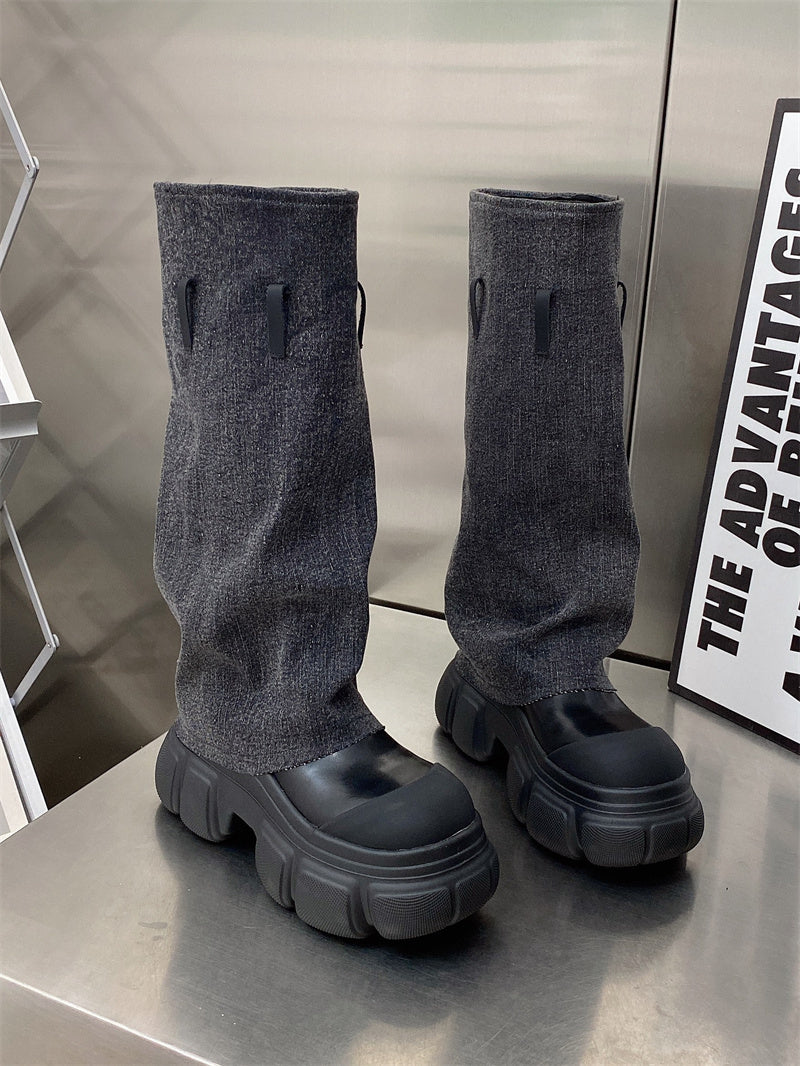 Des centaines de bottes Martin à semelle épaisse à la mode pour femmes