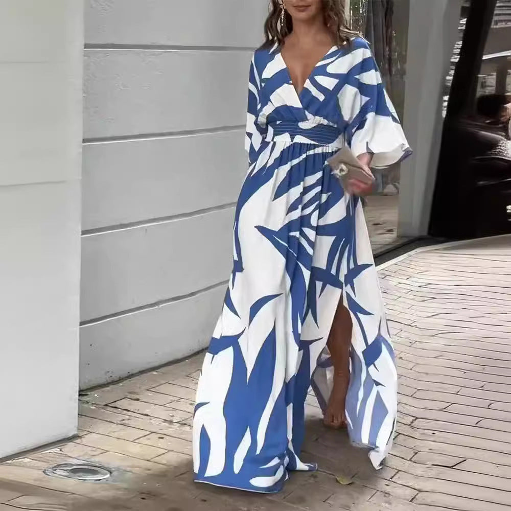 Vestido suelto estampado para mujer