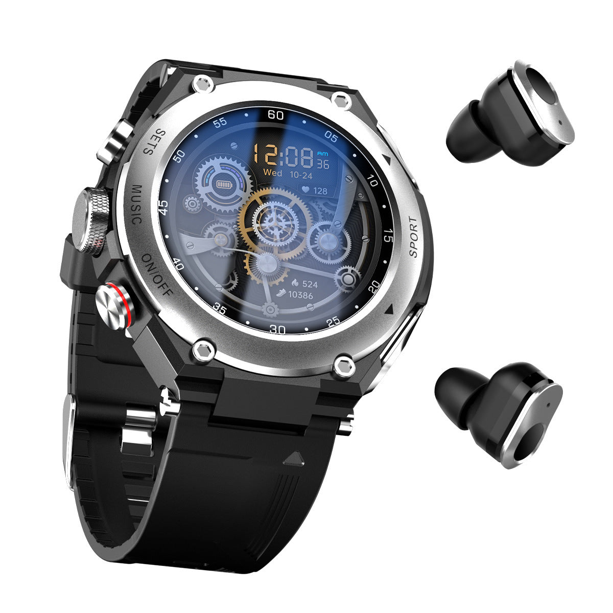 Reloj inteligente Auriculares Bluetooth Pulsera deportiva inteligente