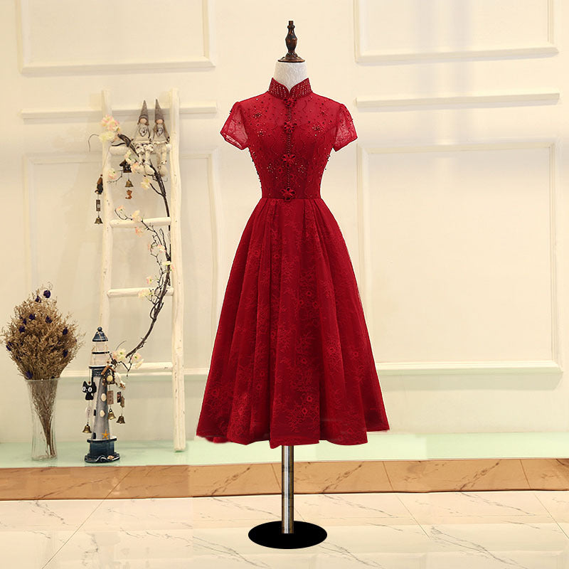 Toast Clothing Bridal Dress Cheongsam Red Atmosphere