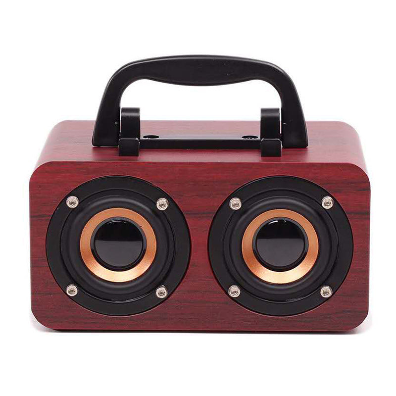 Altavoz Bluetooth inalámbrico de madera portátil al aire libre