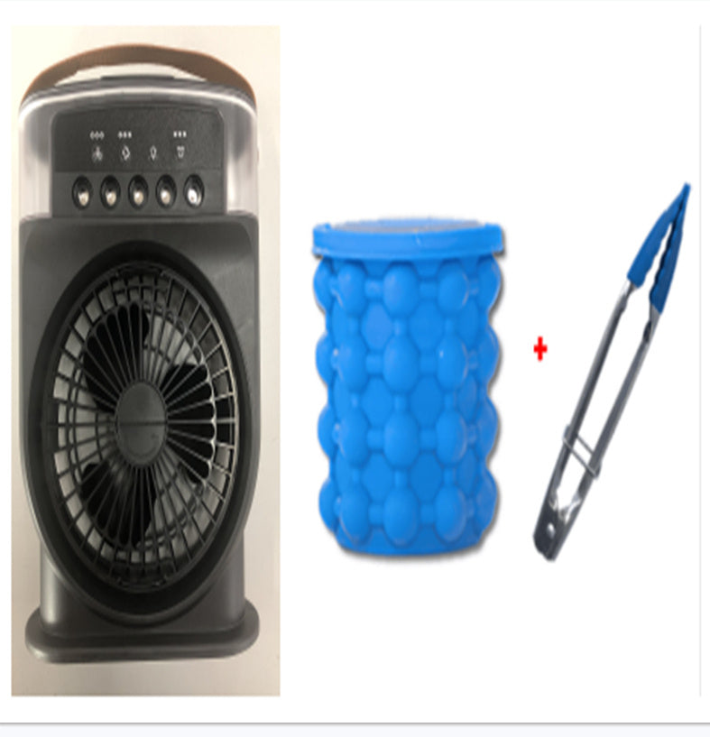 Climatiseur Portable USB, ventilateur de refroidissement avec 5 pulvérisations, 7 couleurs de lumière, réservoir d'eau de 600ML, brouillard de pulvérisation, humidificateurs