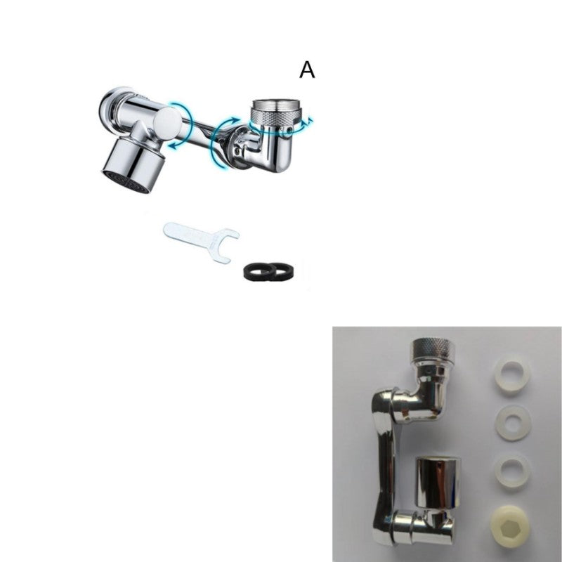 Aérateur de robinet pivotant universel 1080, extension de robinet multifonction, douche résistante aux éclaboussures