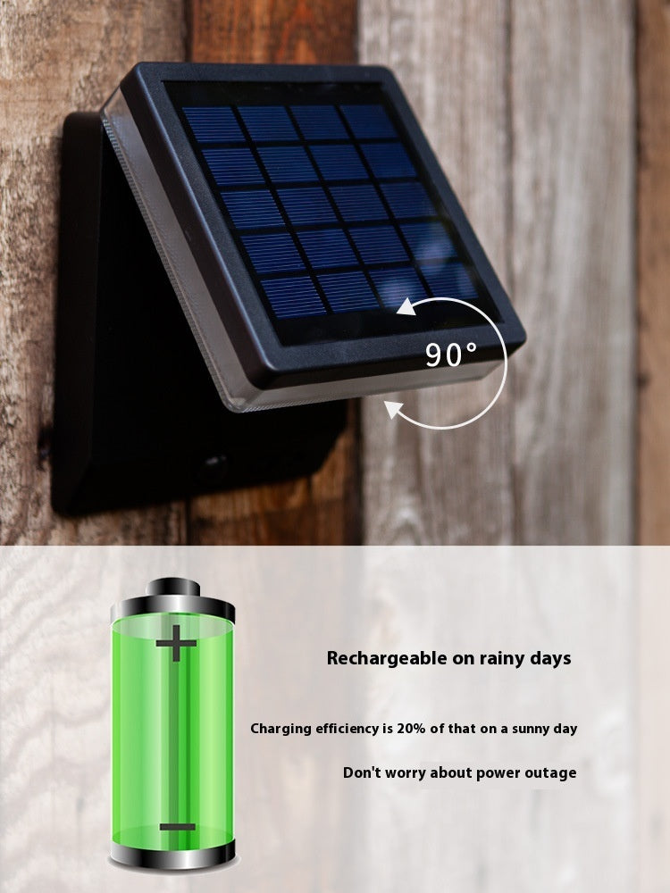 Solar Wall Lamp Outdoor Waterproof Human Body Feeling Foldable