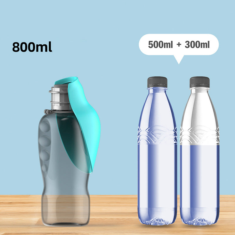 Bouteille d'eau Portable de 800ml pour chiens, haute capacité, étanche, bol à boire pliable pour animaux de compagnie, Golden Retriever, fournitures de marche en plein air, produits pour animaux de compagnie