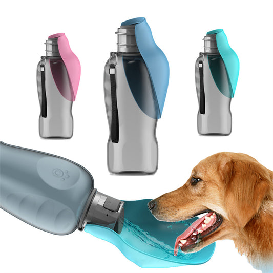 Bouteille d'eau Portable de 800ml pour chiens, haute capacité, étanche, bol à boire pliable pour animaux de compagnie, Golden Retriever, fournitures de marche en plein air, produits pour animaux de compagnie