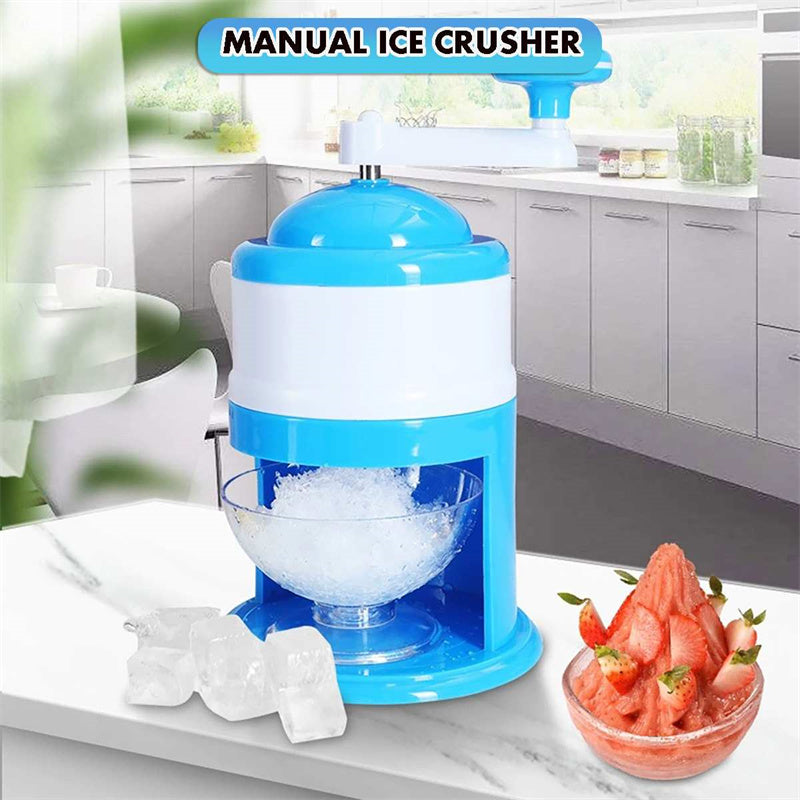 Trituradoras de hielo manuales portátiles Manivela Máquina de afeitar de hielo Máquina de hielo para afeitar Batidora Hogar Cocina Bar Licuadora de hielo Herramienta para bebidas Gadgets de verano