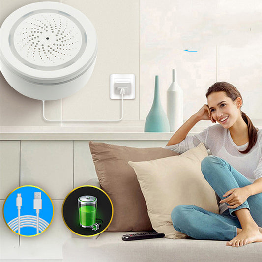 Alarma Wifi, alarma de luz y sonido inteligente inalámbrica para el hogar