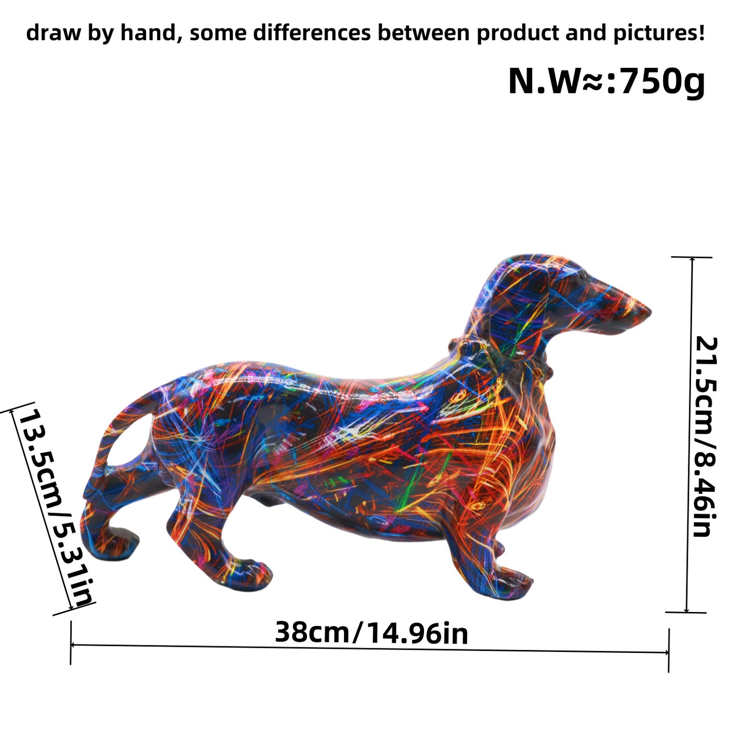 Simple Sausage Dog Decoration Creative Home Wine Cabinet Decoration Office Desk Surface Panel Ornament Craft