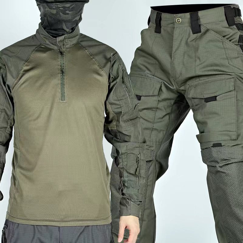 Combinaison de camouflage pour hommes, vêtements de grenouille à manches longues, vêtements d'entraînement pour le printemps et l'automne