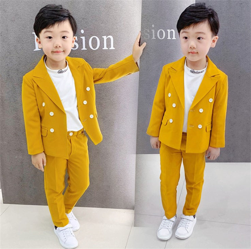 Children's Boys Fashion Simple Catwalk Suit