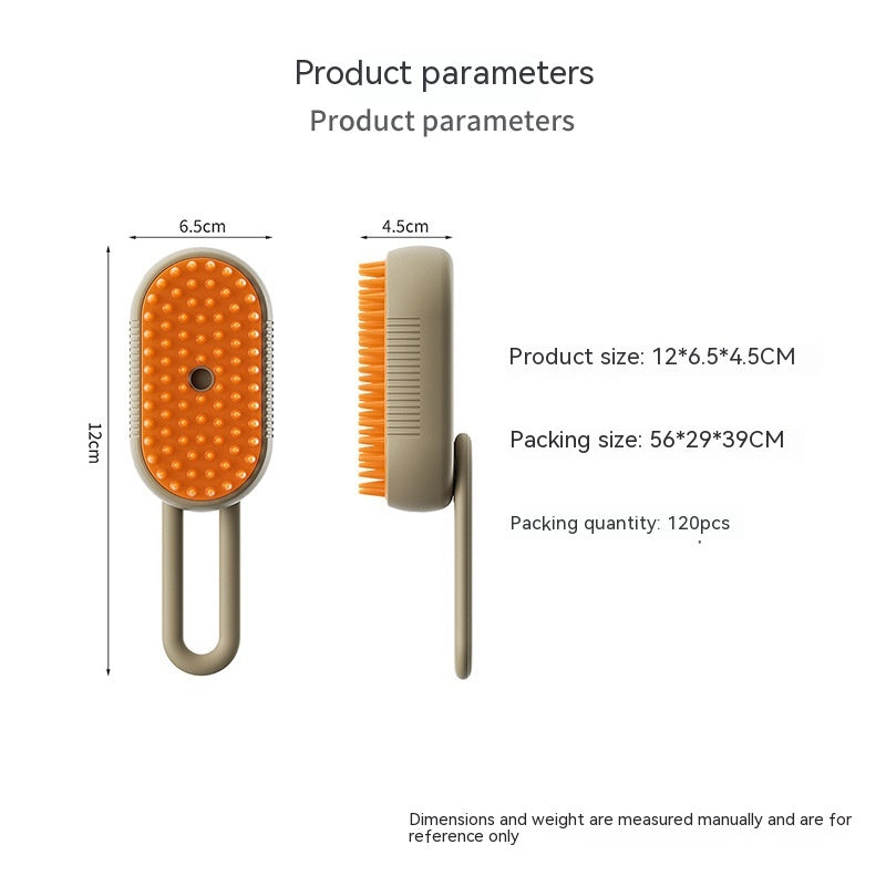 Cepillo de vapor para gatos, cepillo humeante para perros 3 en 1, cepillos eléctricos para el pelo de gatos con pulverizador para masaje, peine para el cuidado de mascotas, peines para depilación, productos para mascotas