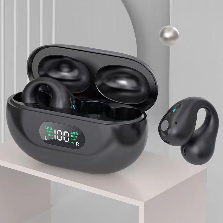 Auriculares de conducción ósea TWS, auriculares con Clip para la oreja, Bluetooth 5,3, inalámbricos táctiles, intrauditivos de graves, auriculares deportivos HIFI