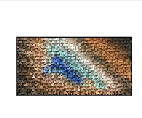 Mural de arte mosaico hecho a mano con pintura tridimensional de madera