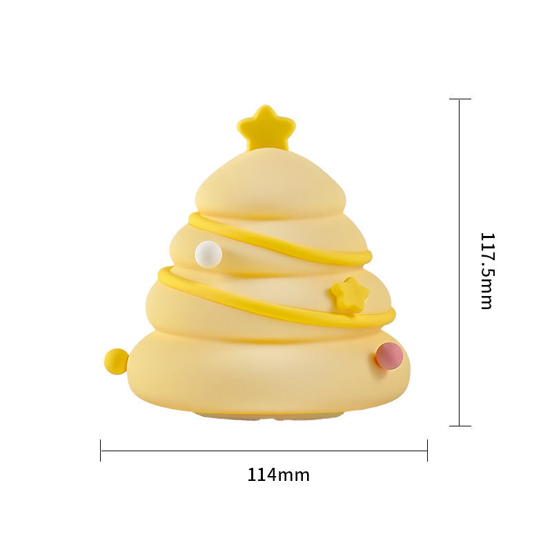 Christmas Tree Silicone Lamp Decoration Decompression USB Night Light