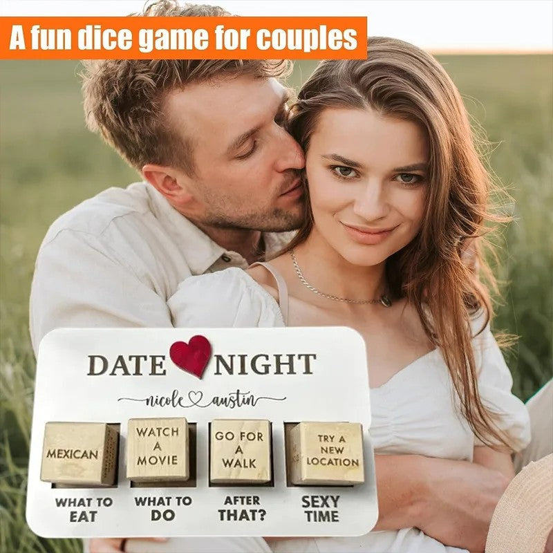 Dés de nuit en bois, idées de nuit en bois, jeu de dés pour Couple romantique, jeu de nuit, Action, décision, jeux de dés pour Couple