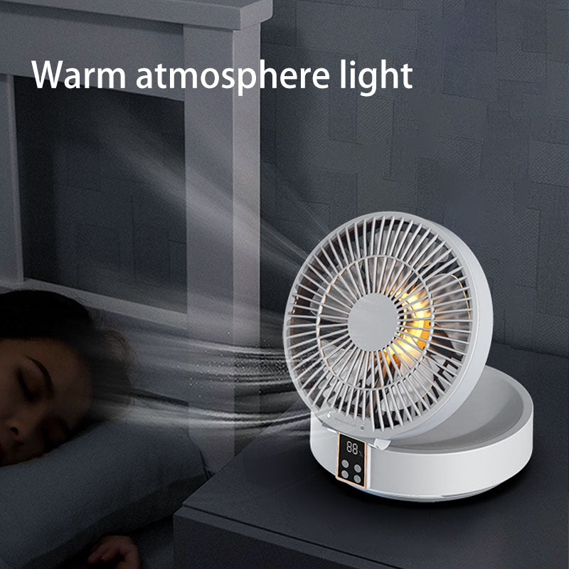 Ventilateur de plafond électrique pliable avec télécommande, Portable, Rechargeable par Usb, veilleuse, refroidisseur d'air, appareil ménager, 2023