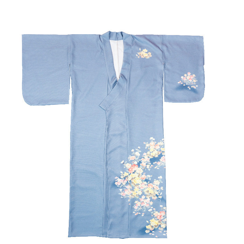 Bathrobe Gentle Retro Modified Version Morandi Kimono Suit