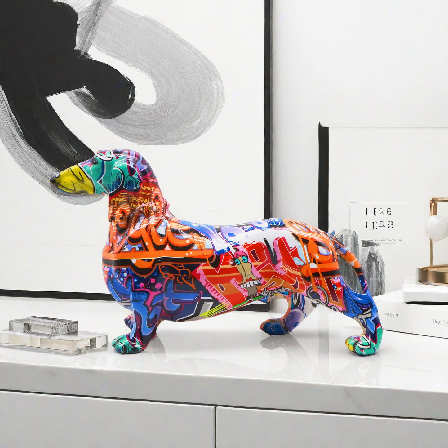 Simple Sausage Dog Decoration Creative Home Wine Cabinet Decoration Office Desk Surface Panel Ornament Craft