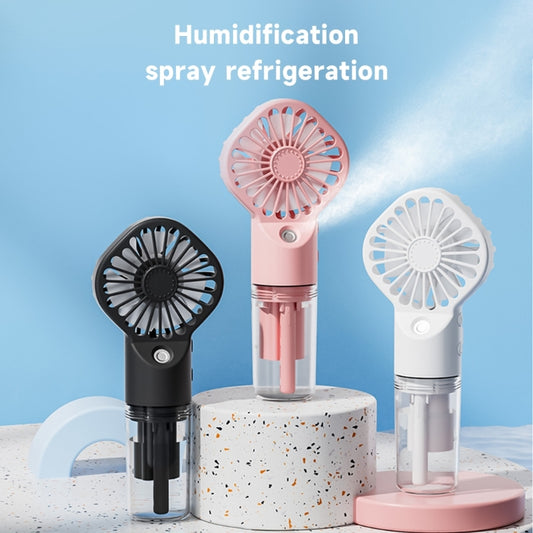 Humidificación por pulverización de gran potencia, ventilador pequeño, humidificación, carga Usb, ventilador portátil, ventilador helado y refrescante, suplemento de agua