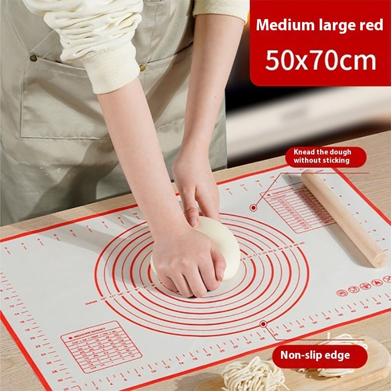 Dough Kneading Household Rolling Cloth Non-slip Non-stick Silicone Mat