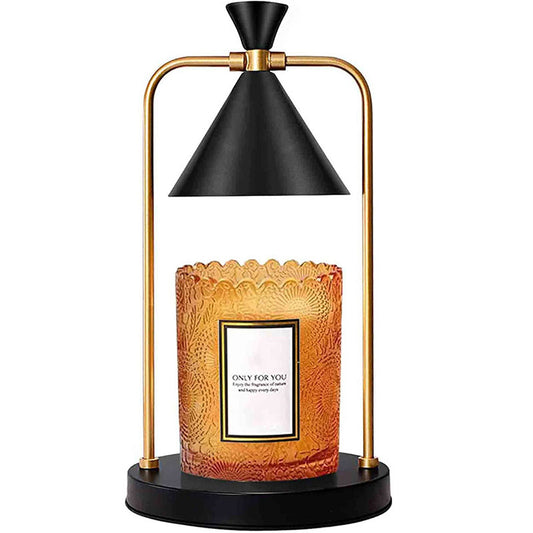 Lámpara Calentador De Velas Con Temporizador, Calentador De Lámpara De Vela Regulable Calentador De Velas Eléctrico Compatible Con Velas Perfumadas Pequeñas Y Grandes, Derretimiento De Velas Para Dormitorio Decoración Del Hogar Regalos Para Mamá Negro