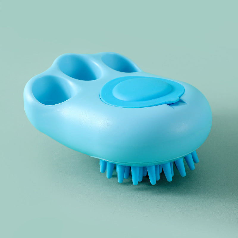 Brosse de bain Durable pour pattes de chat, mousse Fine, forme de dessin animé, économie de travail, brosse de toilettage pour poils d'animaux de compagnie, peigne réutilisable pour poils de chien, produits pour animaux de compagnie