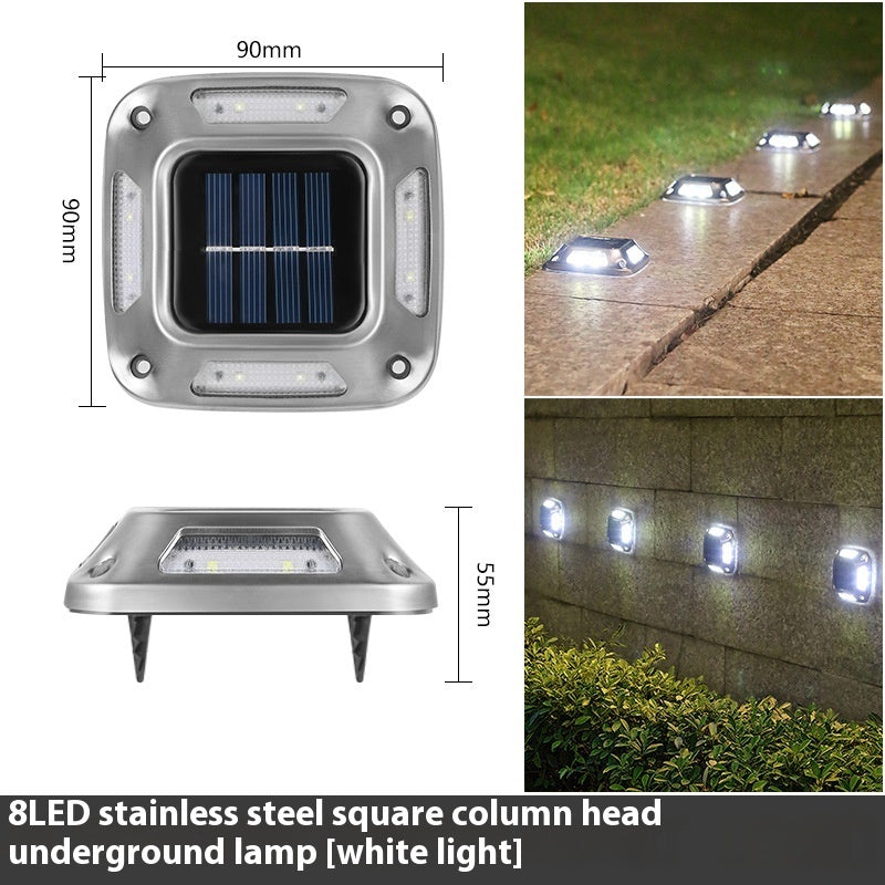 Solar Wall Lamp Outdoor Courtyard Garden Villa Decorations Arrangement Top Floor Balcony Terrace Stairs Lawn Ground Plugged Light