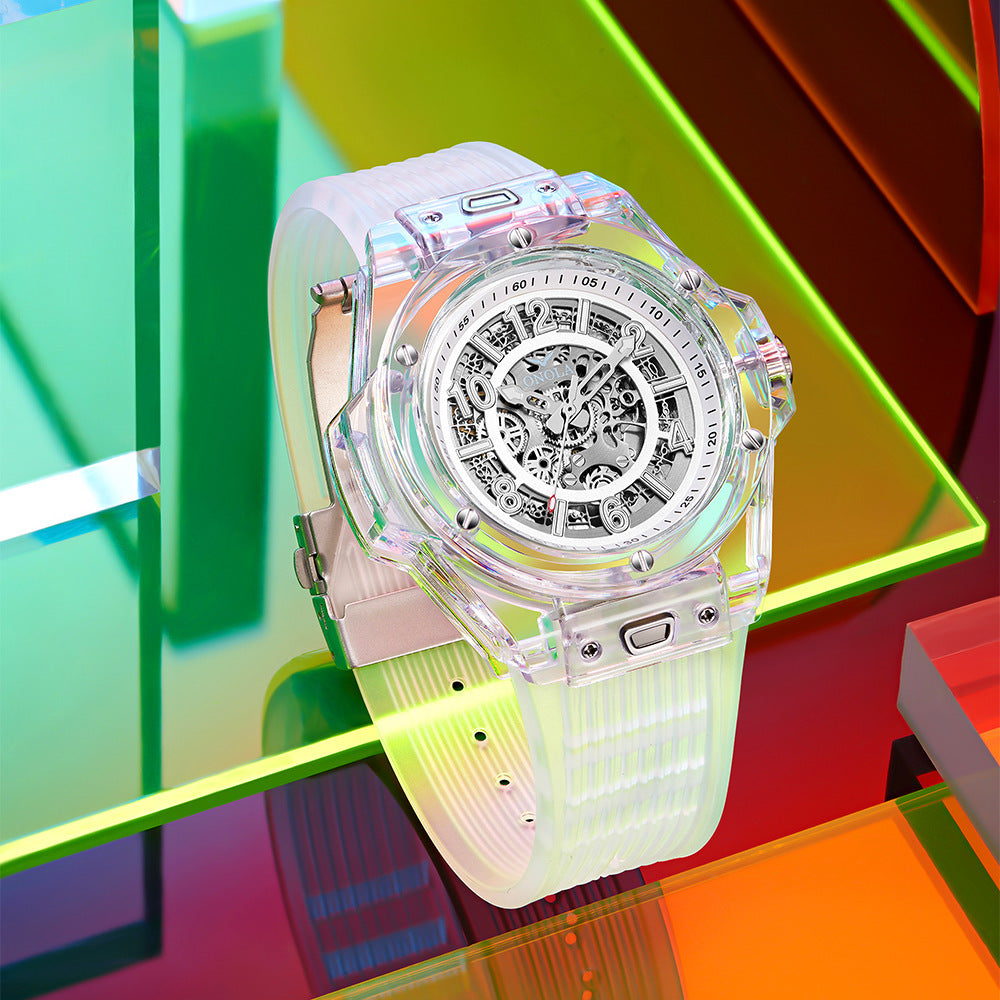 Montre Mécanique Automatique Homme Etanche Transparent