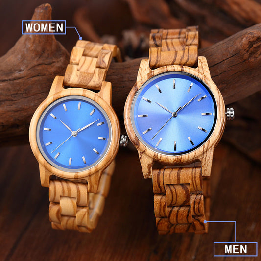 Montre en bois de cadeaux simples de mode ultra-mince