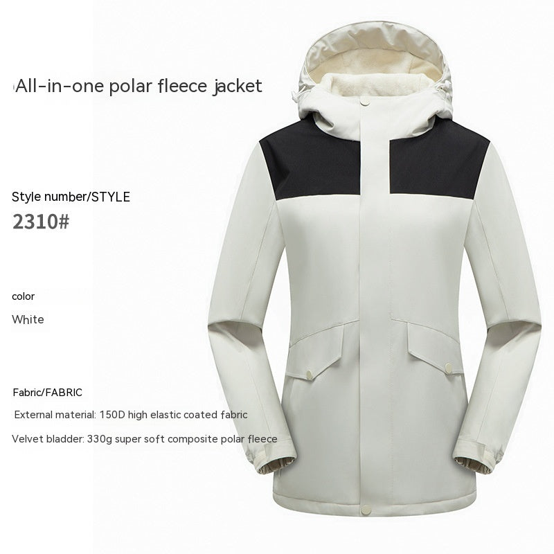 Veste à capuche épaisse à fermeture éclair pour hommes et femmes