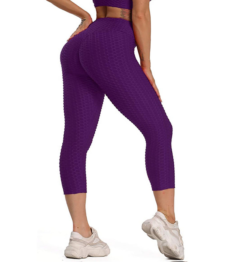 Pantalon de Yoga court taille haute pour femmes, Leggings de levage des hanches et des fesses