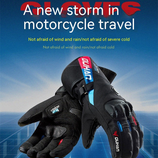 Cycling Warm Waterproof Non-slip Touch Screen Ski Heating Gloves