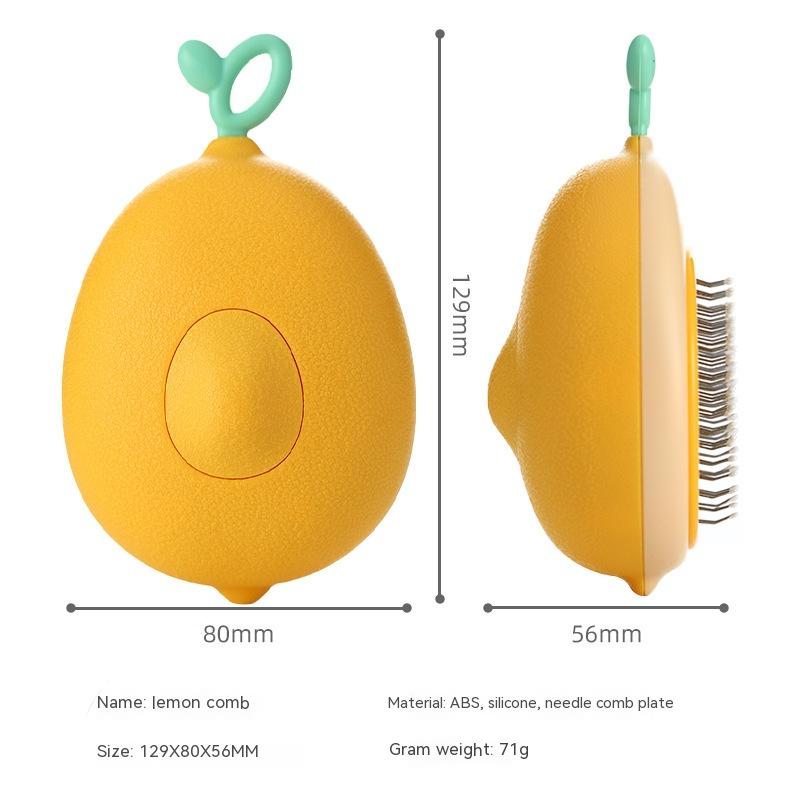 Brosse de nettoyage en forme d'avocat pour chat, outil de toilettage pour chien, peignes pour animaux de compagnie, aiguille en acier inoxydable, soins de nettoyage pour animaux de compagnie