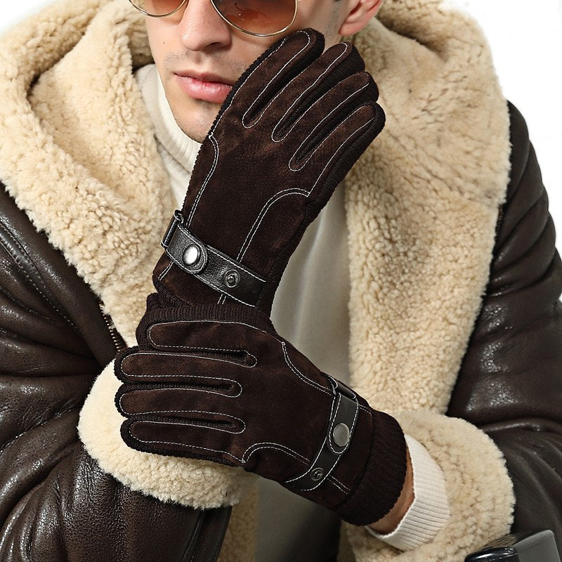 Gants chauds pour hommes, gants à écran tactile d'automne et d'hiver