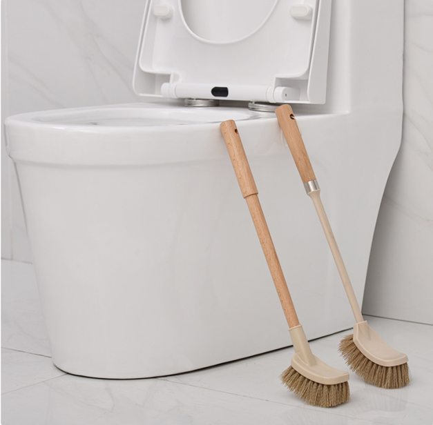 Poignée de ménage en bois brosse de toilette outils de nettoyage brosse de nettoyage de salle de bain brosses de nettoyage de sol de cuisine