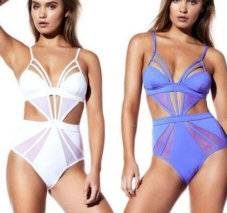 Maillot de bain une pièce sans manches, Sexy, ajouré, Monokini, Push Up, transparent, vêtements de plage, été, maillot de bain Bikini, S-XL 