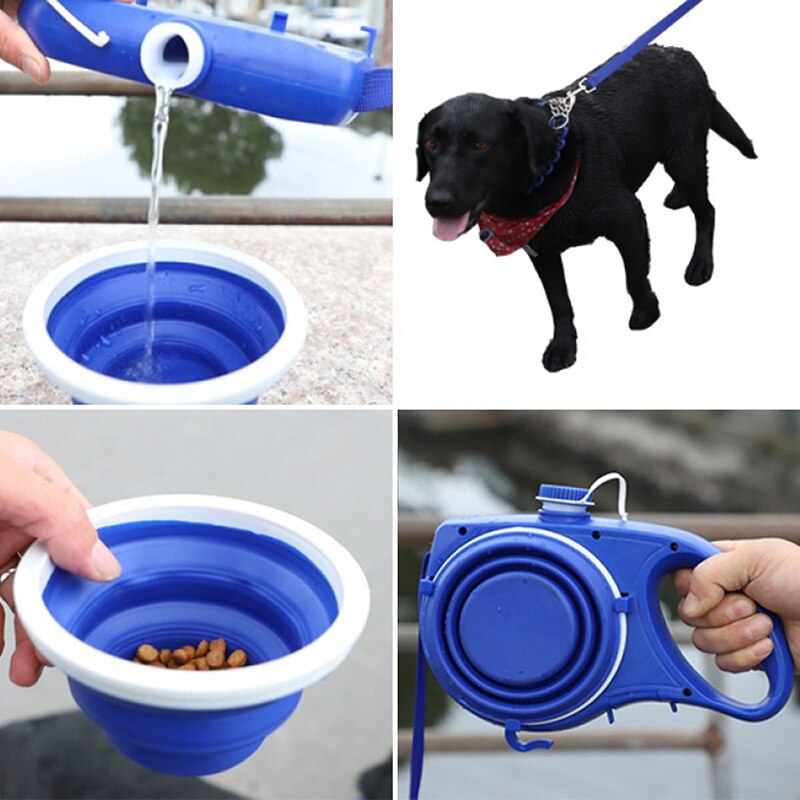 Fournitures pour animaux de compagnie avec bouteille d'eau, tasse, corde pour animaux de compagnie