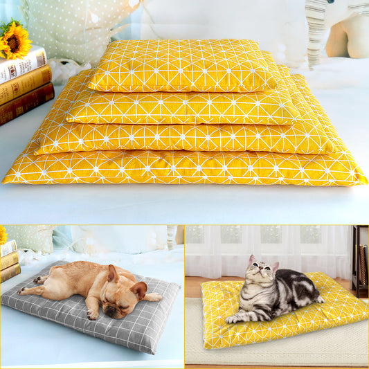 Lit d'hiver pour chien, maison, tapis doux pour animaux de compagnie 