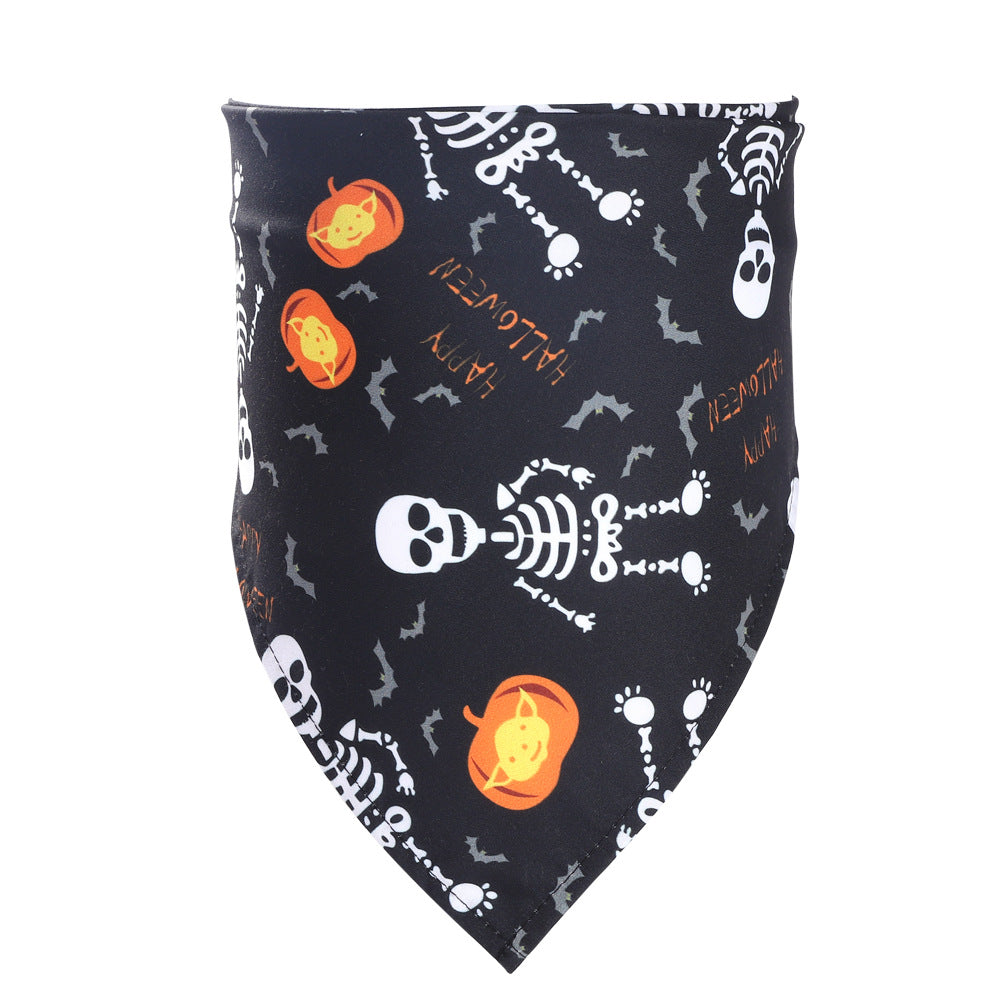 Serviette de salive pour animaux de compagnie d'Halloween