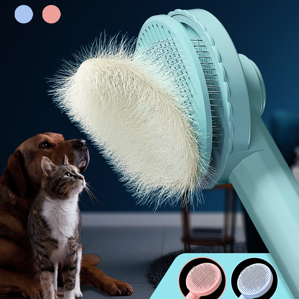 Chat toilettage brosse épilateur pour animaux de compagnie Dos GHair peigne enlève peigne court masseur produits pour animaux de compagnie pour chats chien brosse accessoires fournitures