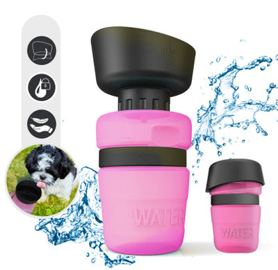 Bouteille pliable d'extérieur pour animaux de compagnie, bouteille d'eau de voyage pour chien, distributeur d'eau pour chien