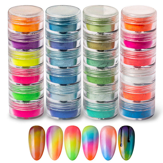 Poudre teinte en poudre de perle en option, 6 couleurs