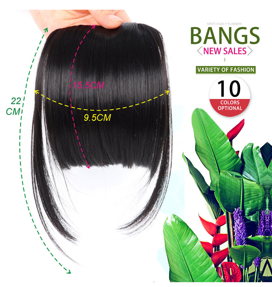 Chemical Fiber Wig Female Seamless Air Bangs