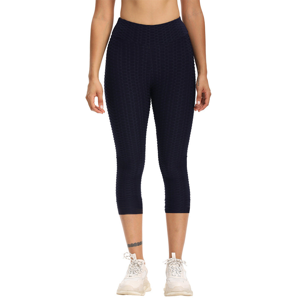 Pantalon de Yoga court taille haute pour femmes, Leggings de levage des hanches et des fesses