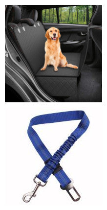 Housse de siège de voiture pour chien, en maille, porte-animal de compagnie, hamac, protection de sécurité, tapis de siège arrière de voiture avec fermeture éclair et poche pour voyage