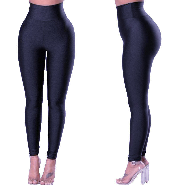 Pantalons de Yoga serrés pour femmes, pantalons de survêtement de couleur unie, Leggings de levage des hanches à neuf points